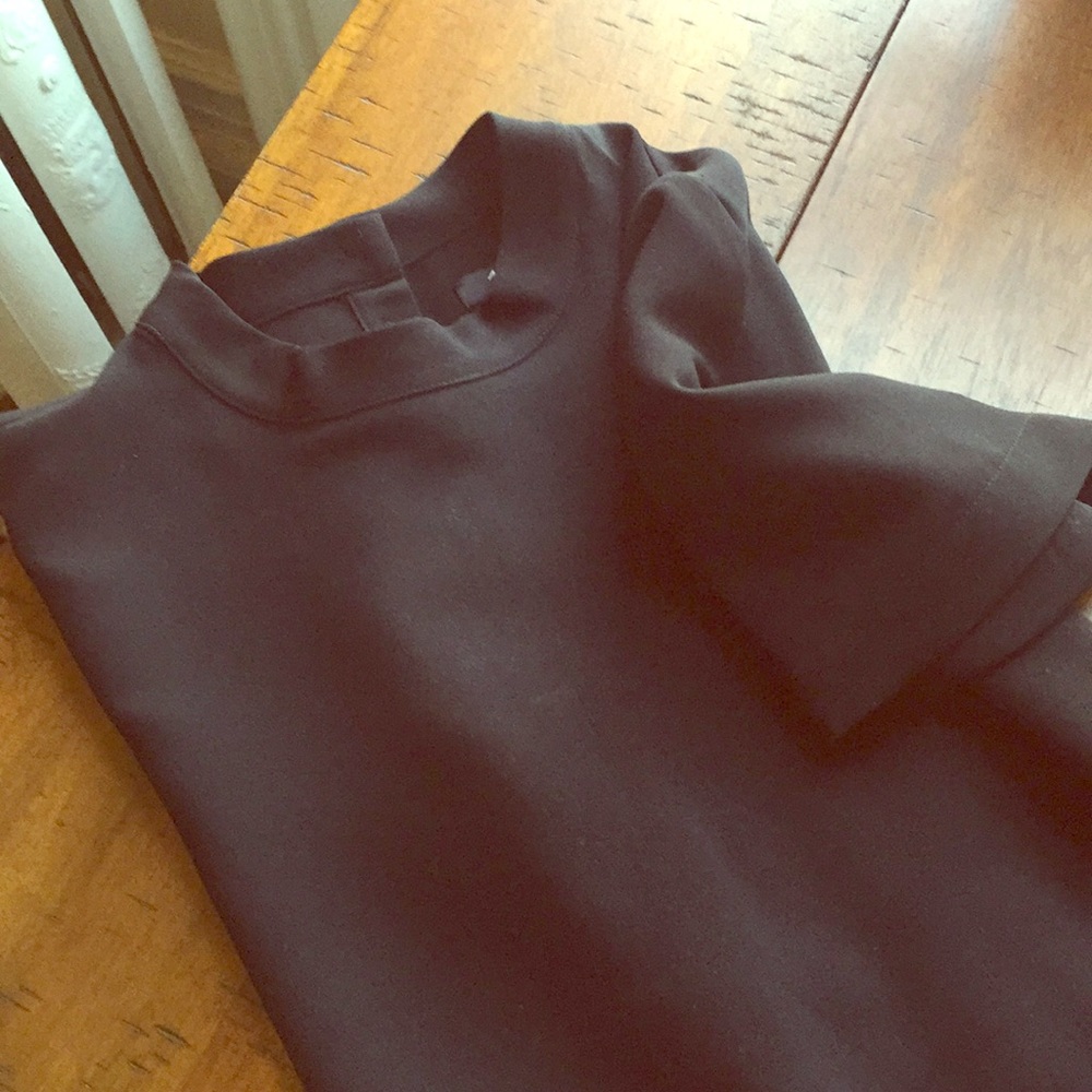 Mockneck Buttonback Top